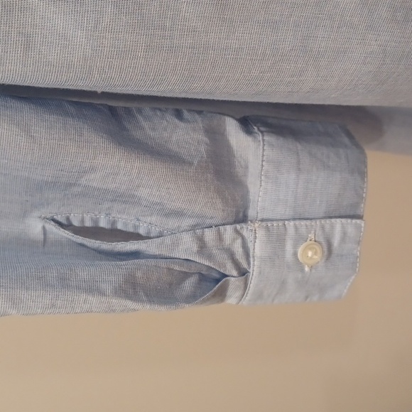 Lord & Taylor Sequined Collar Button Front Cotton Shirt Dress- Sz. Med - Picture 8 of 13